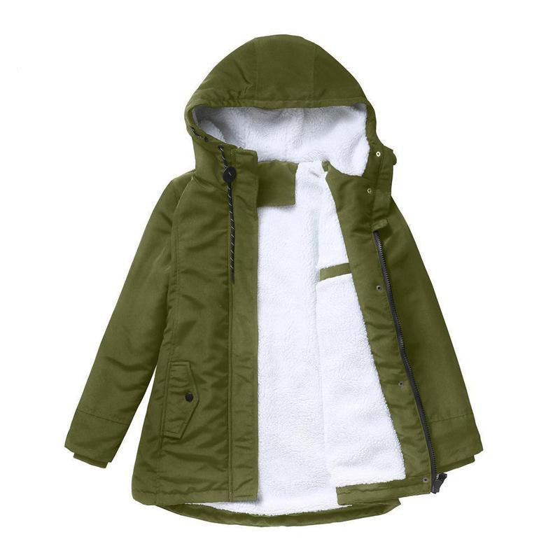 Manteau d'hiver matelassé à capuche pour femmes
