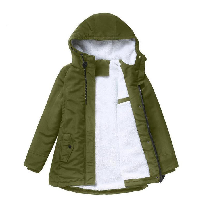 Manteau d'hiver matelassé à capuche pour femmes