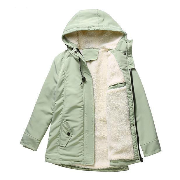 Manteau d'hiver matelassé à capuche pour femmes