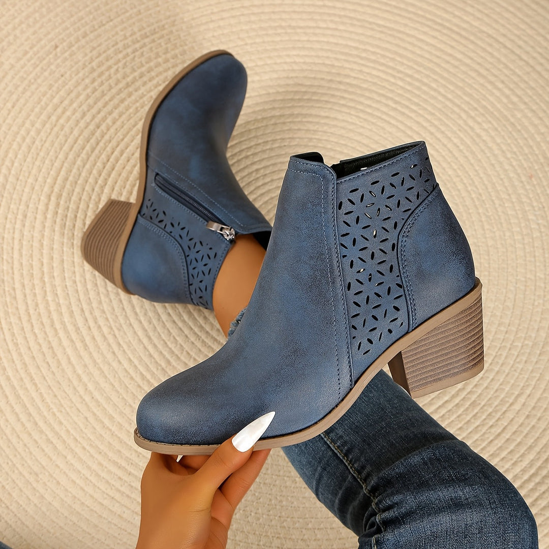 Bottines à Talon Bloc Confort pour Femmes