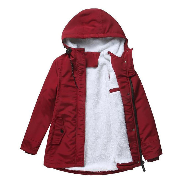 Manteau d'hiver matelassé à capuche pour femmes