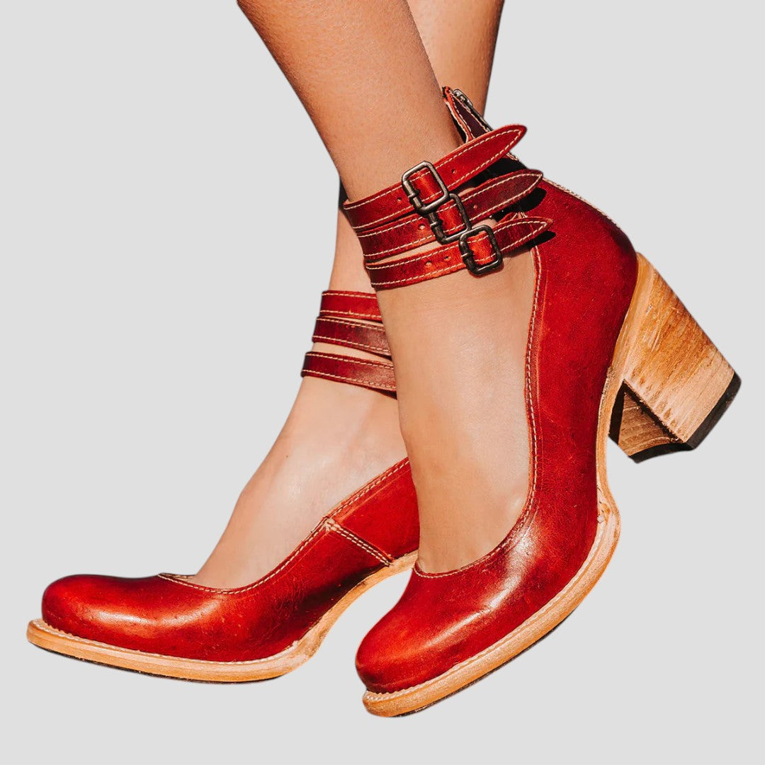 Sandales à Talons Hauts à Triple Sangle pour Femmes