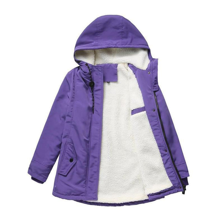 Manteau d'hiver matelassé à capuche pour femmes