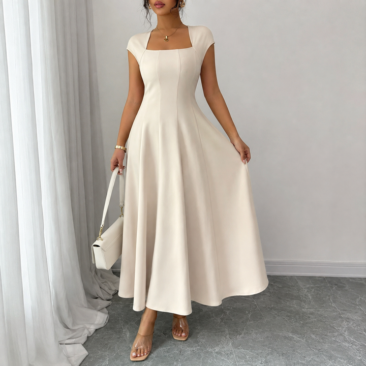 Brooklyn™ | Robe Midi A-Line Classique avec Contrôle du Ventre