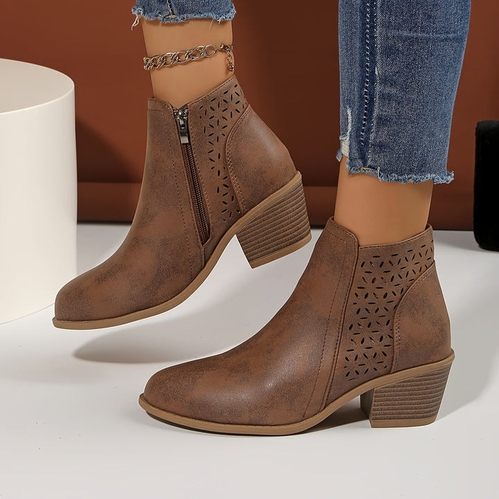 Bottines à Talon Bloc Confort pour Femmes