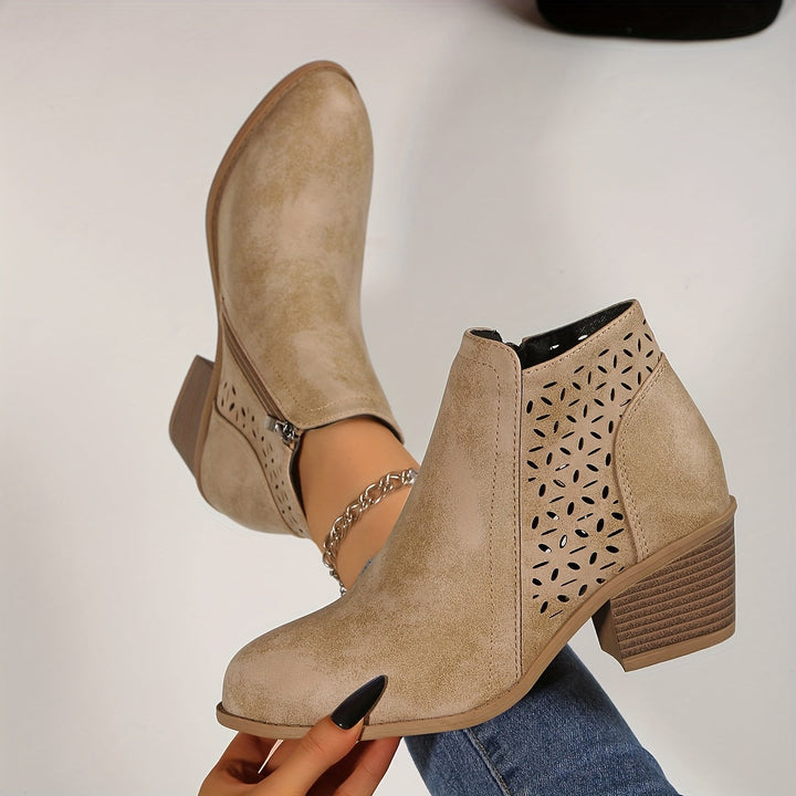 Bottines à Talon Bloc Confort pour Femmes