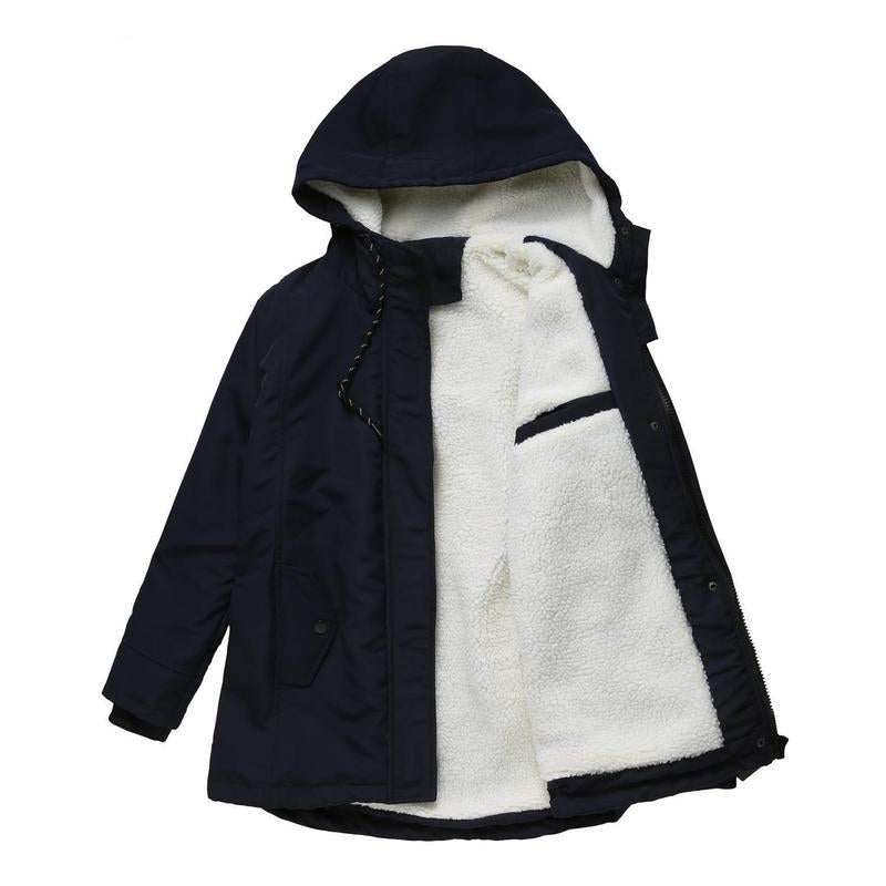 Manteau d'hiver matelassé à capuche pour femmes