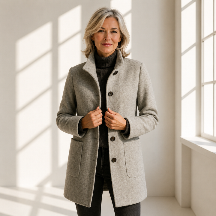 Eleonora | Manteau Midi Tailleur à Boutons