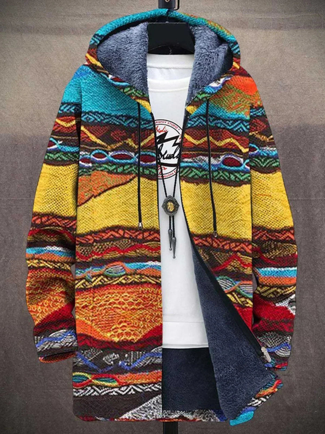 Cynthia™ | Cardigan Tricoté à Capuche Artistique pour Femmes