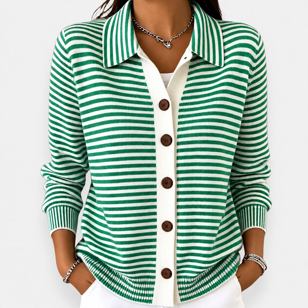 NOLA | CARDIGAN À RAYURES CLASSIQUE