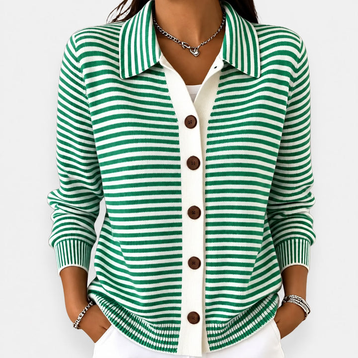 NOLA | CARDIGAN À RAYURES CLASSIQUE
