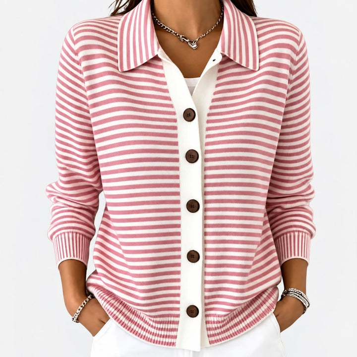 NOLA | CARDIGAN À RAYURES CLASSIQUE
