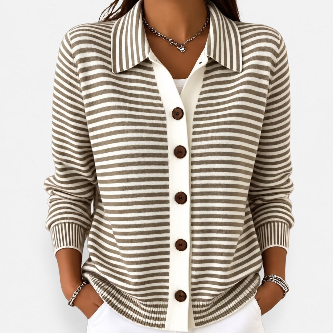 NOLA | CARDIGAN À RAYURES CLASSIQUE