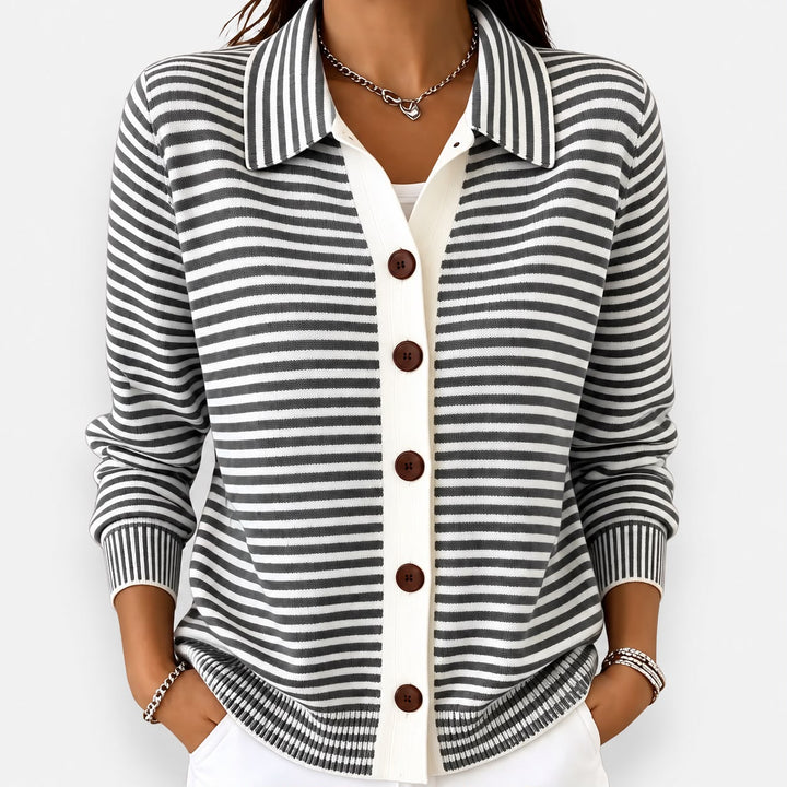 NOLA | CARDIGAN À RAYURES CLASSIQUE