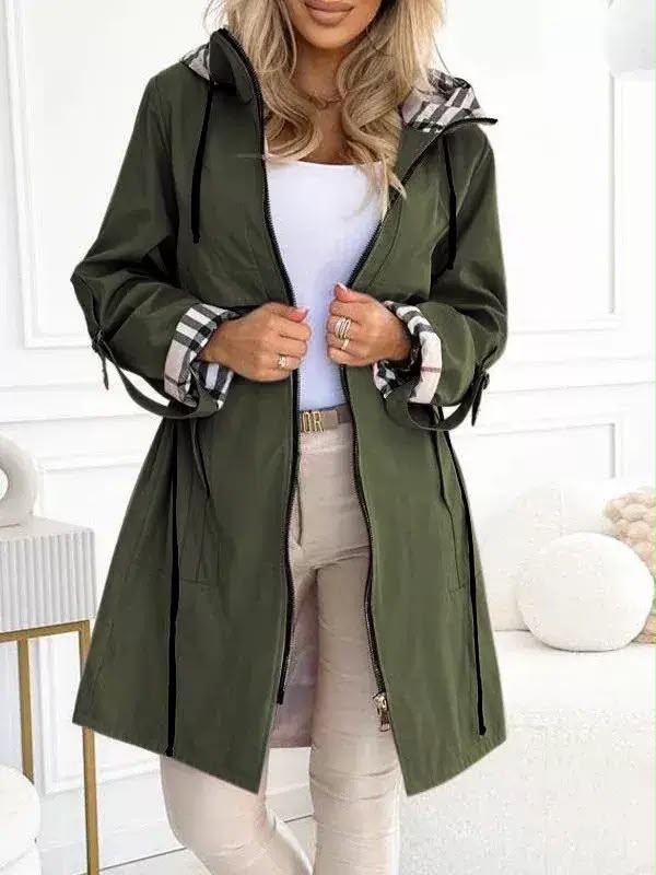 Karin | Trench Coat Utilitaire à Capuche