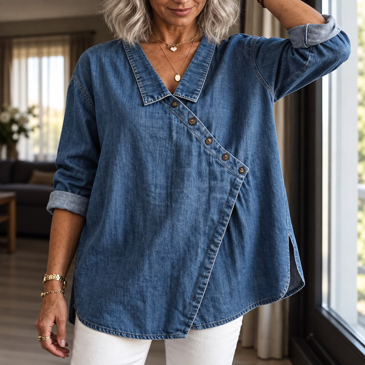 Veronica - Chemise en jean boutonnée
