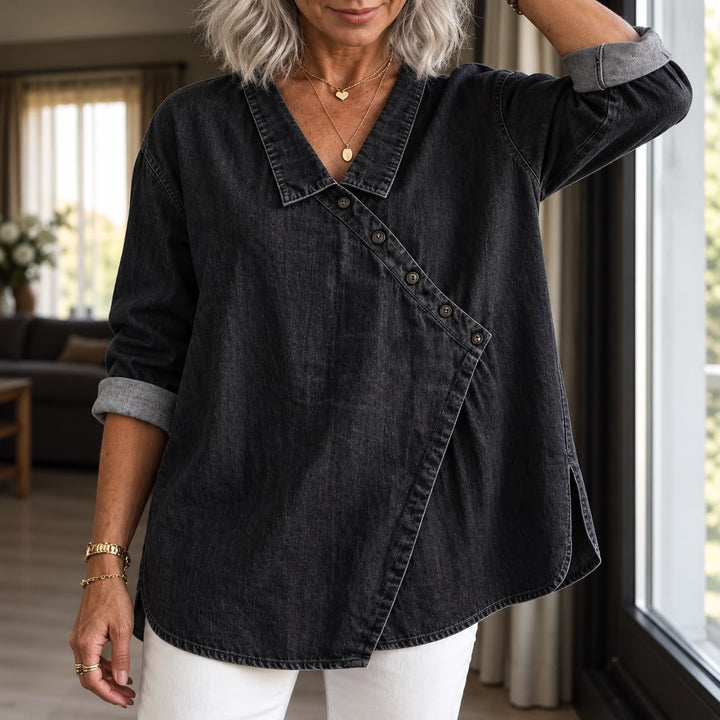 Veronica - Chemise en jean boutonnée
