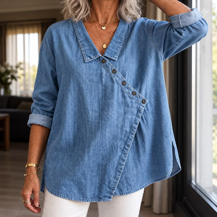 Veronica - Chemise en jean boutonnée