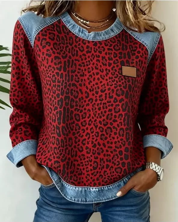 Sandra™ | Sweat-shirt à Fleurs avec Bord Contrastant pour Femmes