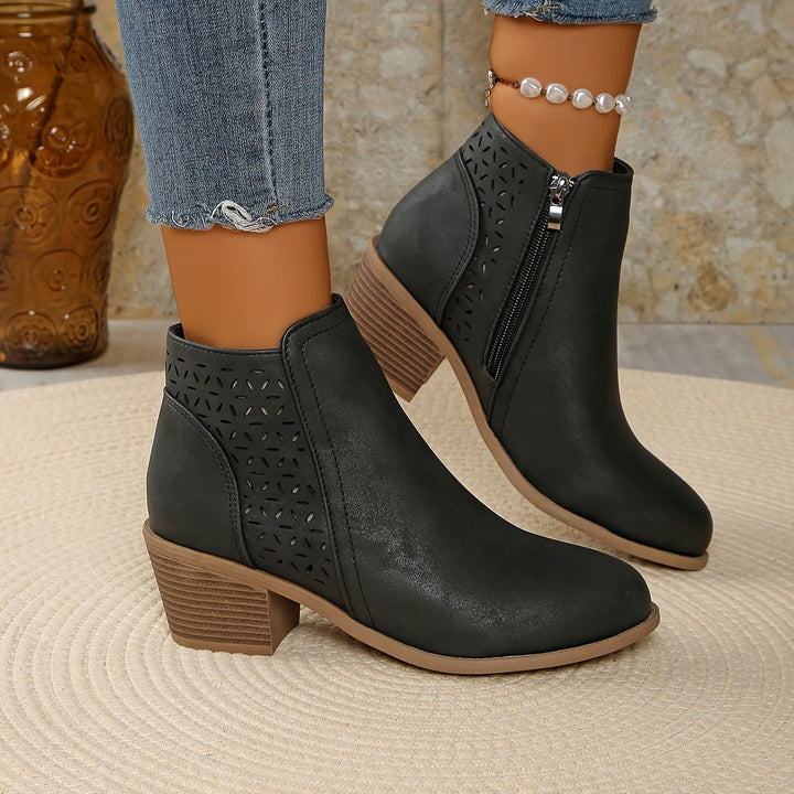 Bottines à Talon Bloc Confort pour Femmes