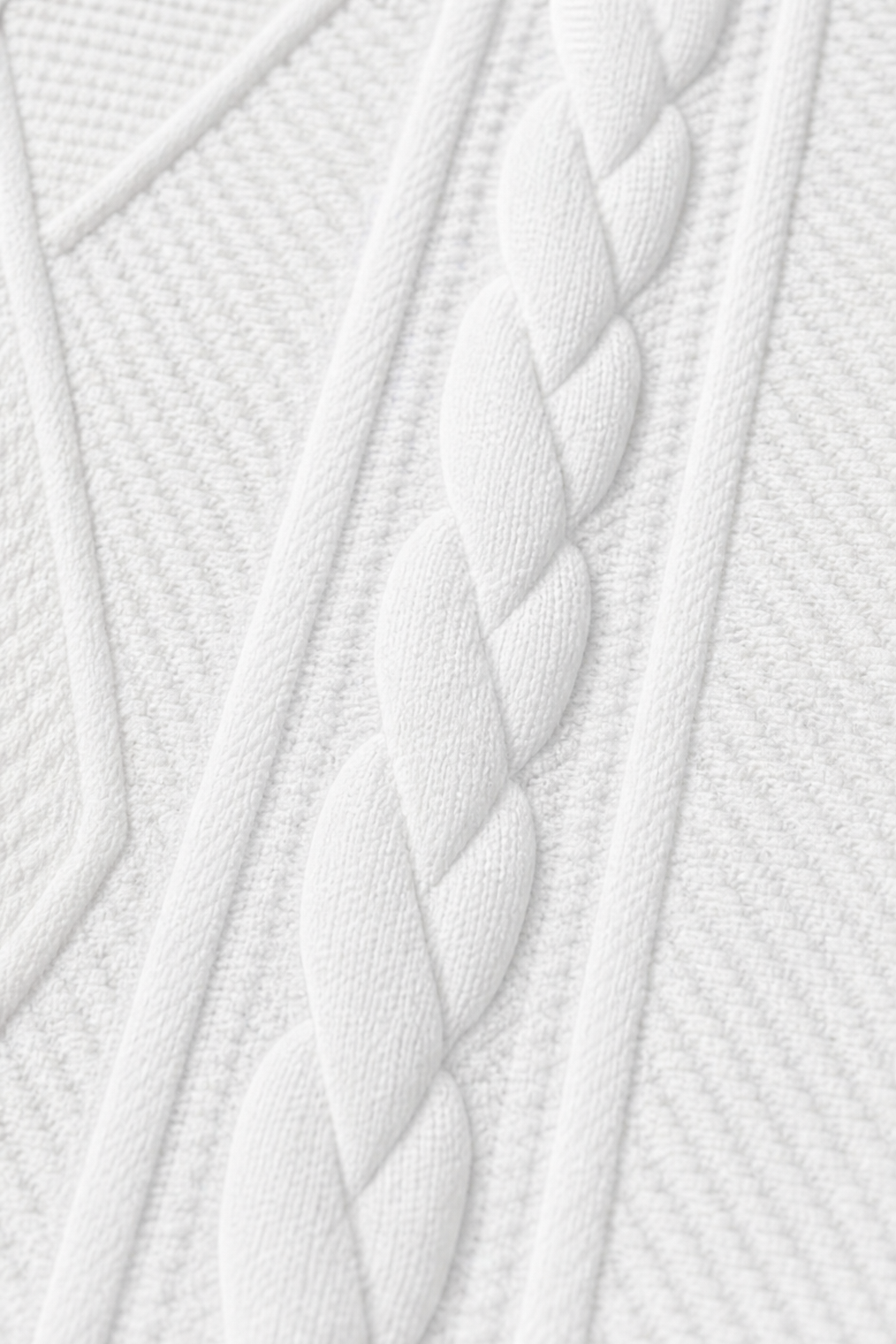 Blazer ouvert à col montant en tricot texturé pour femmes