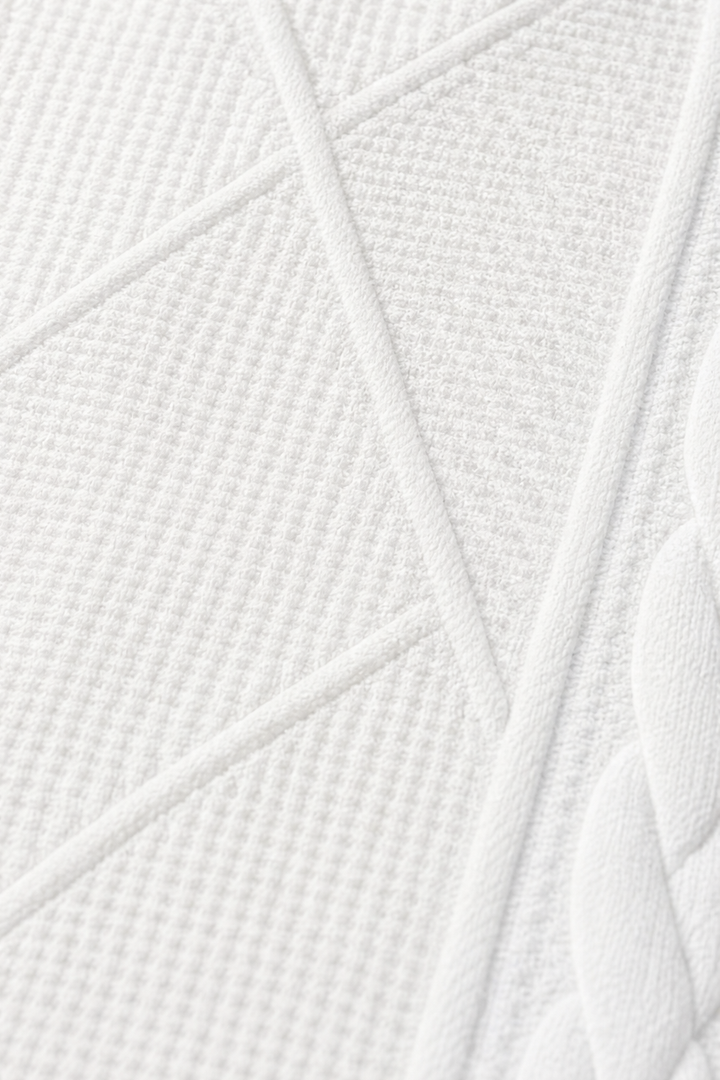 Blazer ouvert à col montant en tricot texturé pour femmes