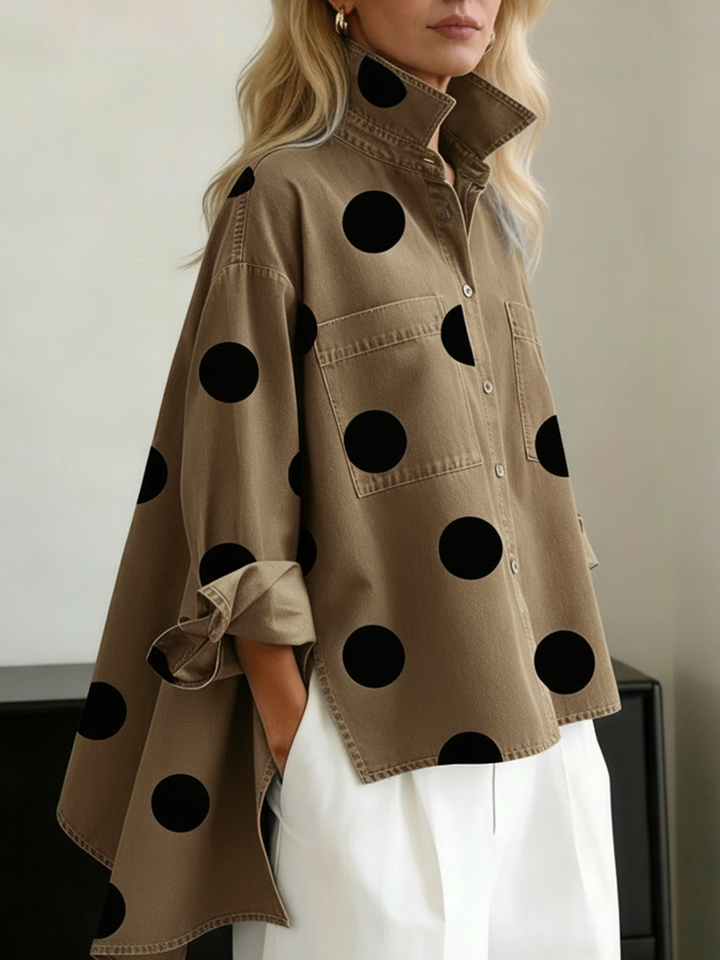 Peggy | Chemise oversize à pois pour femmes