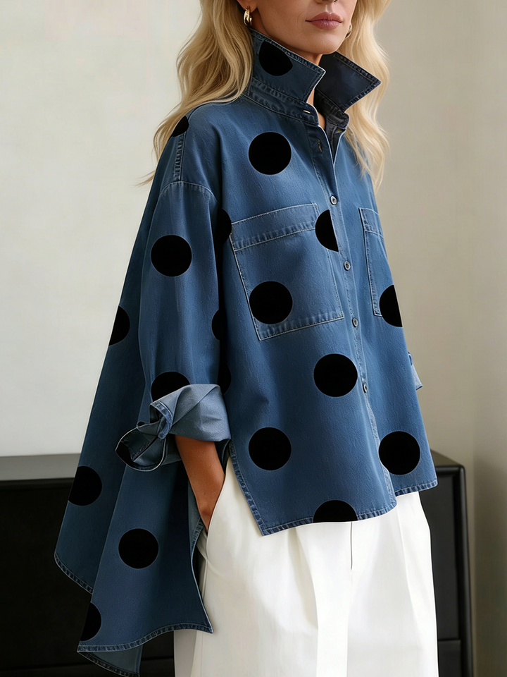 Peggy | Chemise oversize à pois pour femmes
