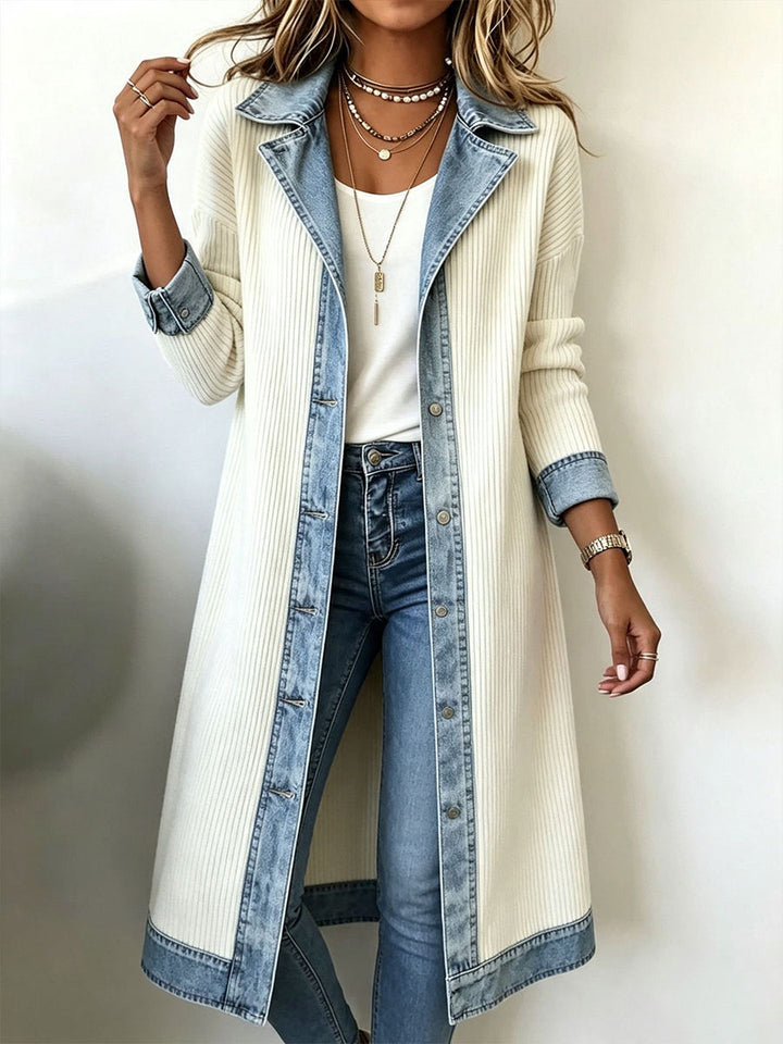 Cardigan Tricot Long Femme Décontracté