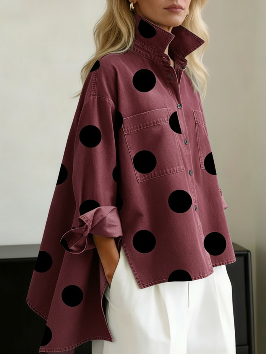 Peggy | Chemise oversize à pois pour femmes