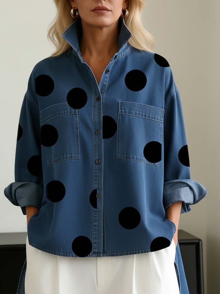 Peggy | Chemise oversize à pois pour femmes