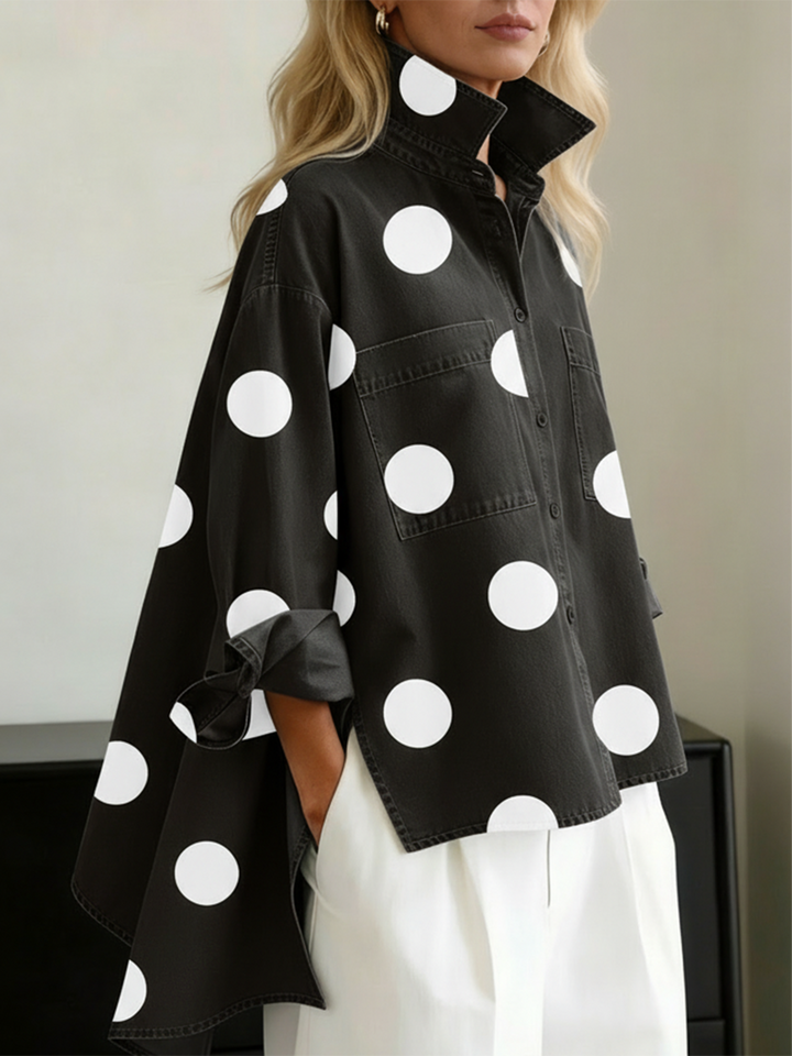 Peggy | Chemise oversize à pois pour femmes