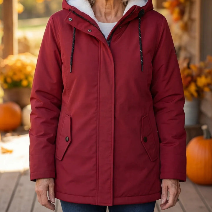 Manteau d'hiver matelassé à capuche pour femmes